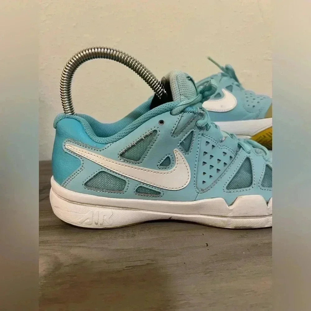 Nike Women's Light Blue Teal and Yellow Sneakers - Picture 2 of 9